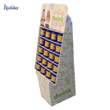 Three Layers Cardboard Supermarket Display Shelf For Shampoo, Advertising Display